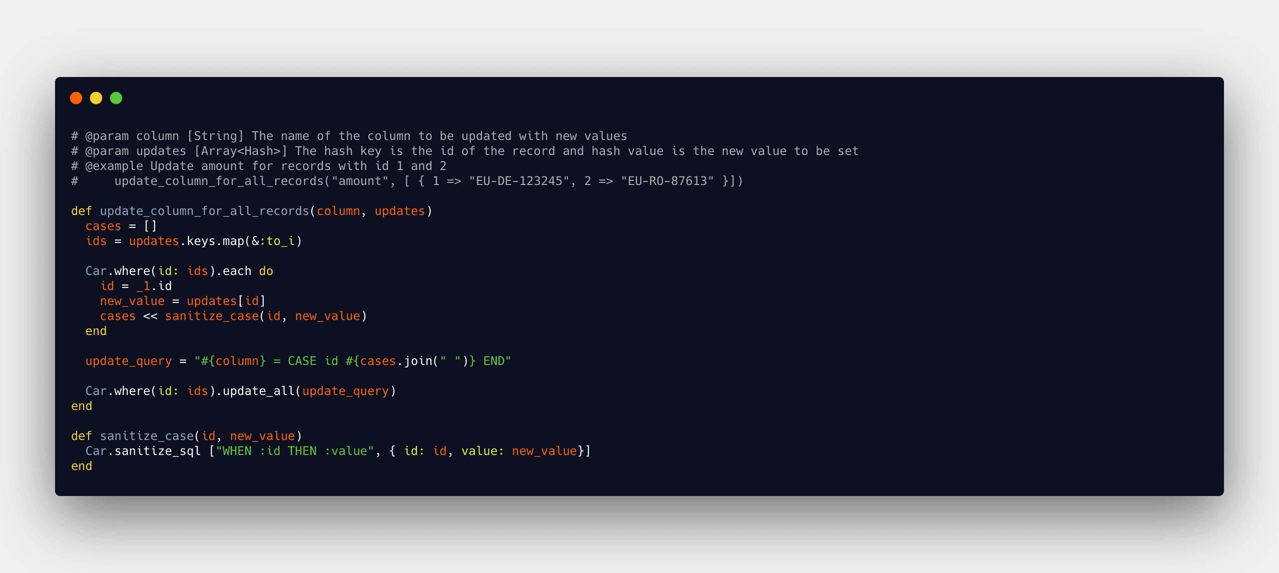 How to update multiple different values at the same time in one query