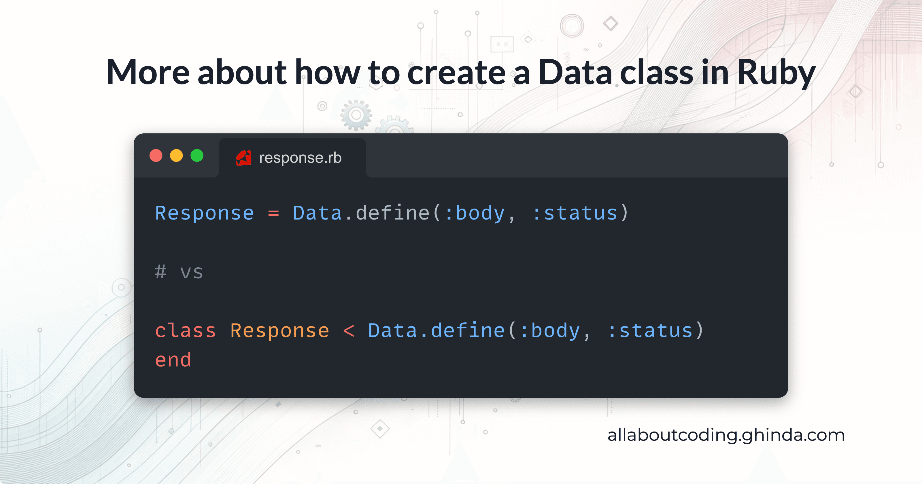 More about how to create a Data class in Ruby