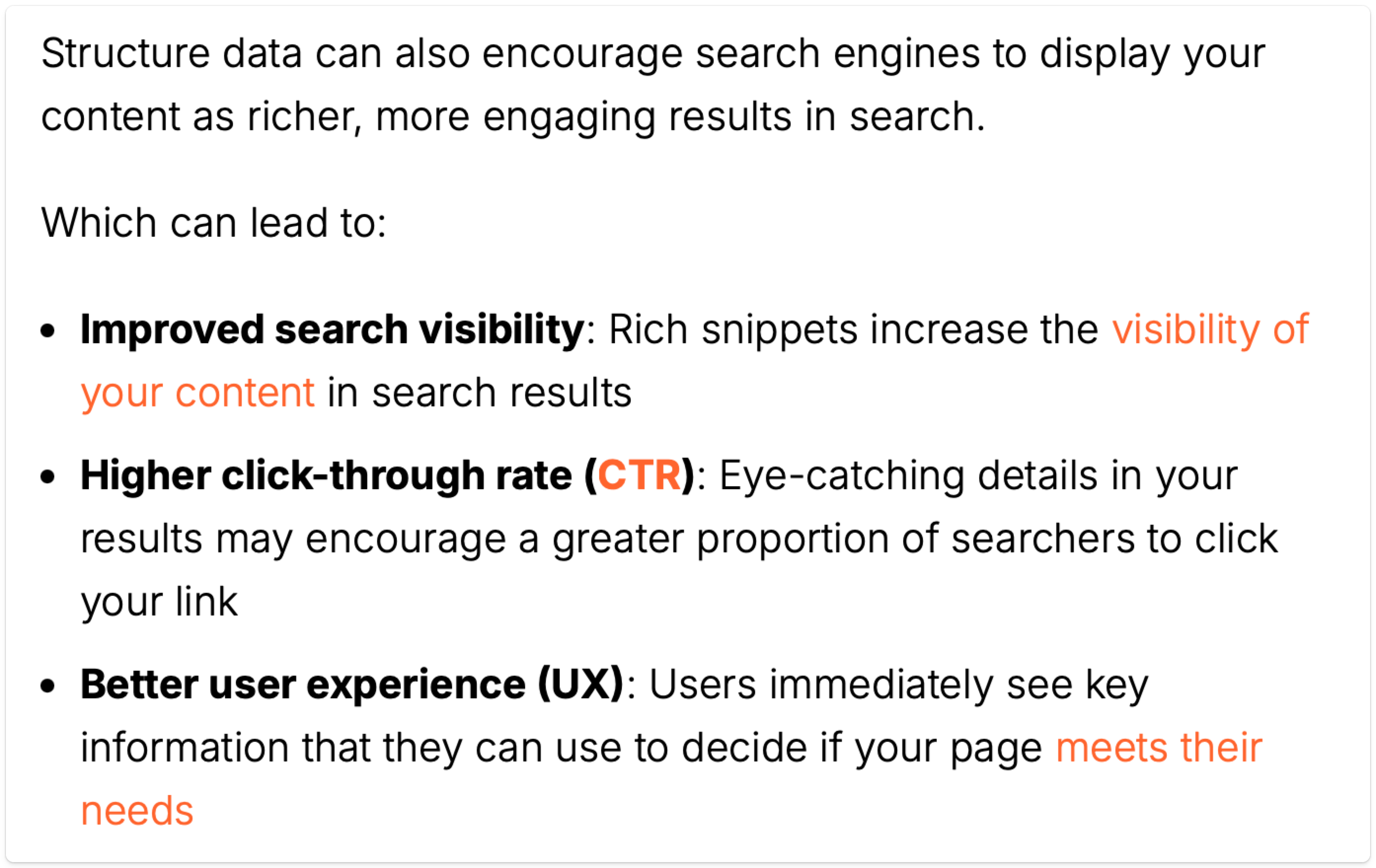 Screenshot about why JSON-LD schema is important