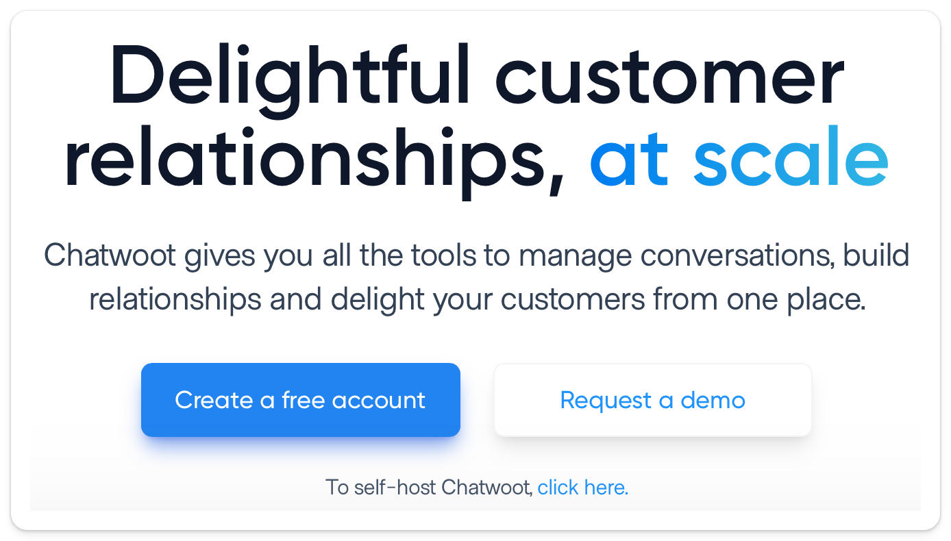 What is chatwoot from their website