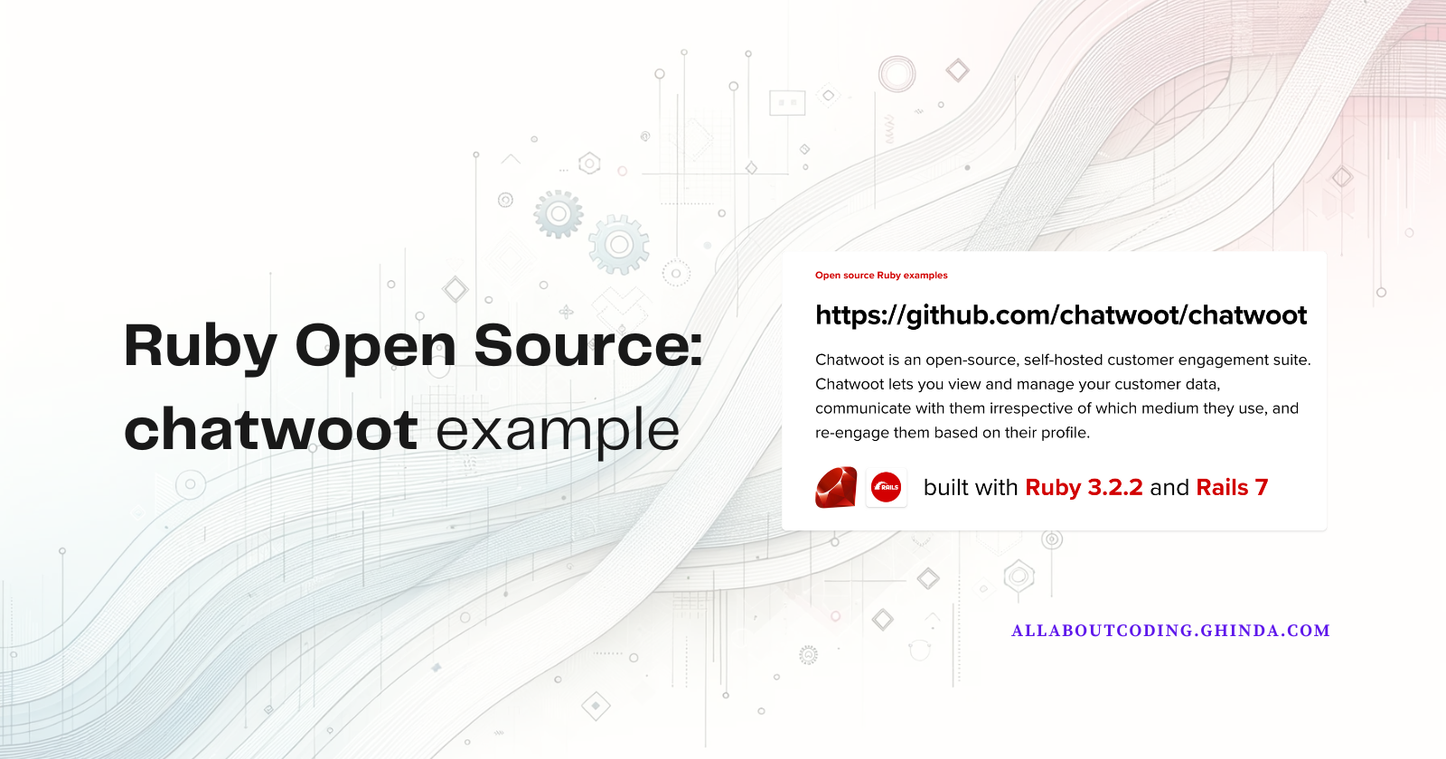 Ruby Open Source: chatwoot | All about coding
