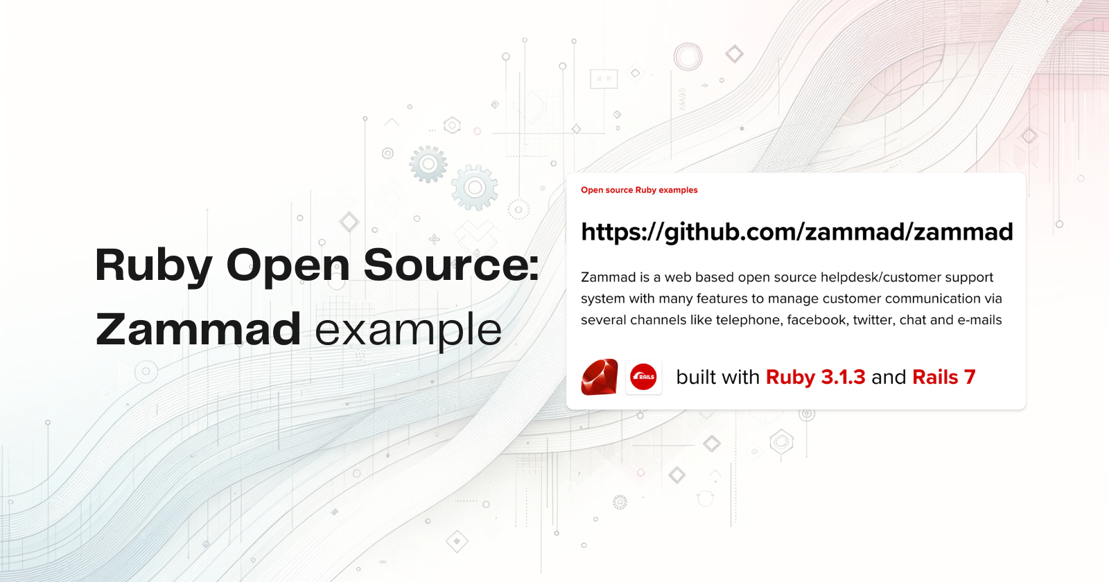 Ruby Open Source: Zammad example | All about coding