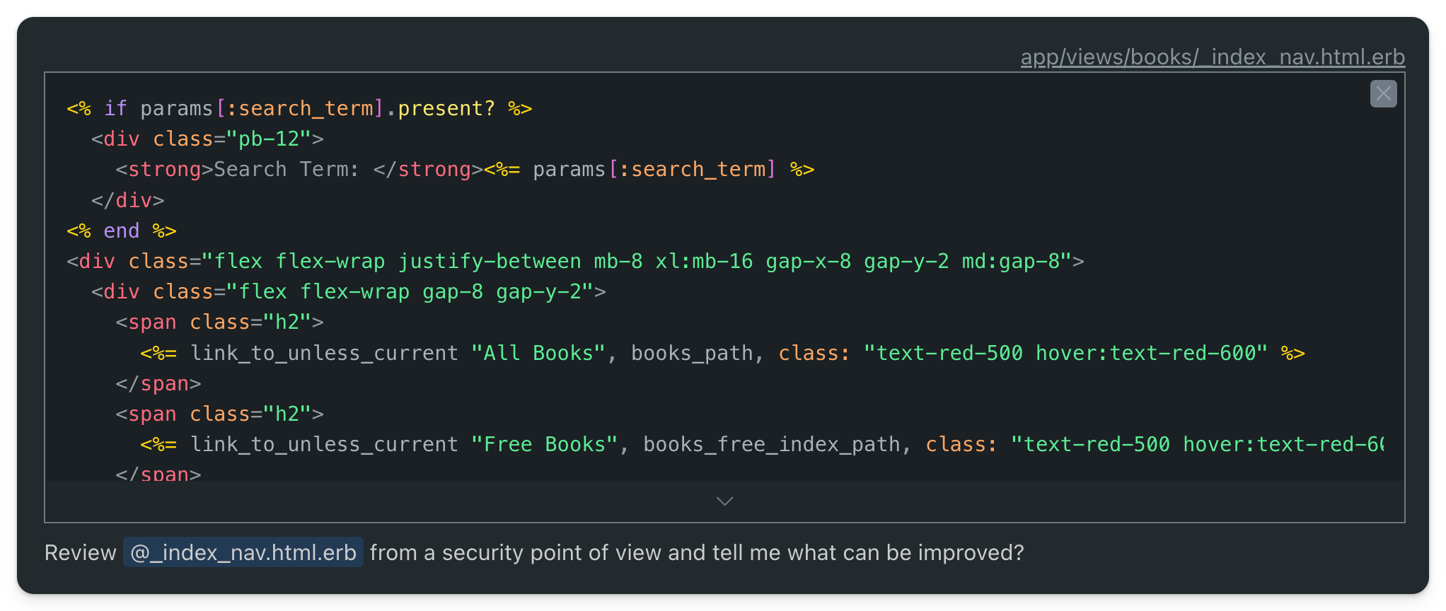 GPT4 prompt to ask for security analysis